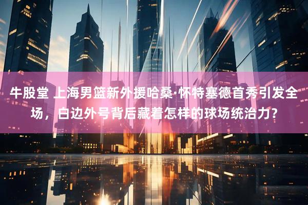 牛股堂 上海男篮新外援哈桑·怀特塞德首秀引发全场，白边外号背后藏着怎样的球场统治力？