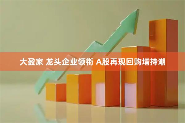 大盈家 龙头企业领衔 A股再现回购增持潮